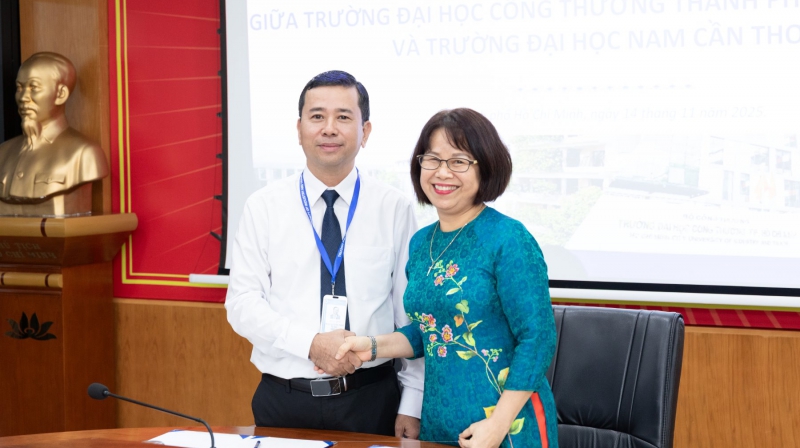 Nam Can Tho University Signs Cooperation Agreement with Ho Chi Minh City University of Industry and Trade in Engineering and Technology