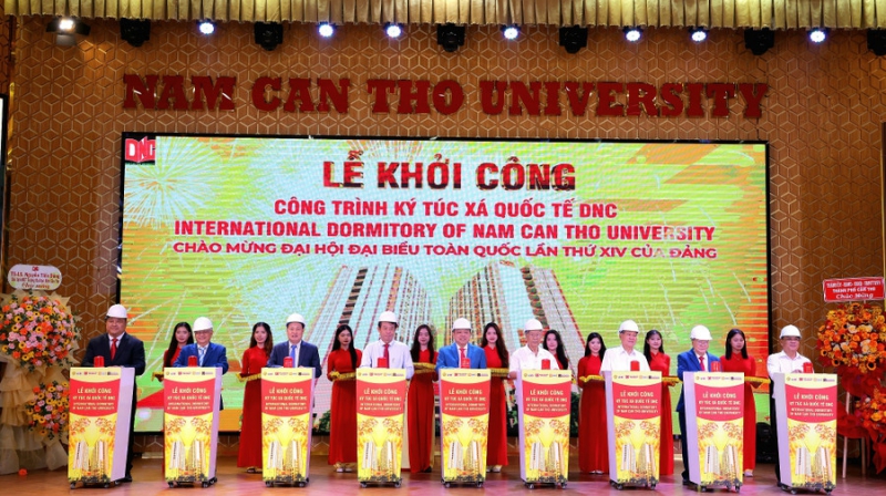 Nam Can Tho University Holds Groundbreaking Ceremony for International Dormitory…