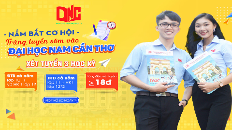 Làm thế nào để tính được điểm trung bình cả năm lớp 10 để xét tuyển học bạ ĐH Nam Cần Thơ? 
