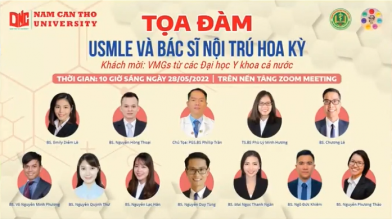 Tọa đàm tìm hiểu về USMLE và con đường bác sĩ nội trú Hoa Kỳ cho sinh viên và bác sĩ Việt Nam
